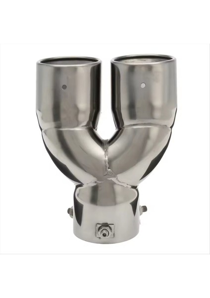 Evrensel 76MM Paslanmaz Çelik Araç Egzoz Muffler Uç Y Yap Tipi Çift Oldu Aracı Kayak Kromu Yuvarlak Egzoz Borusu (Yurt Dışından) indirimleri