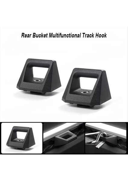 Tesla Cybertruck Için 2024 Arka Kova Çok Fonksiyonlu Enerji Track Hook 1paır Araç Takım Ekipmanları Parçalar 2 Pcs (Yurt Dışından) fiyatları