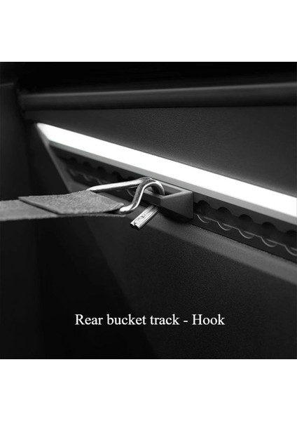 Tesla Cybertruck Için 2024 Arka Kova Çok Fonksiyonlu Enerji Track Hook 1paır Araç Takım Ekipmanları Parçalar 2 Pcs (Yurt Dışından) modelleri