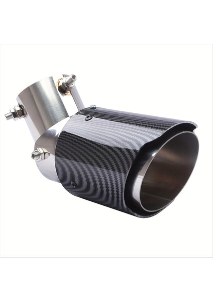 Araba Modifikasyonu Karbon Fiber Tail Borusu 63-89MM Paslanmaz Çelik Tail Borusu Ayarlanabilir Dirsek Abs Plastik Kabuk Tail Borusu (Yurt Dışından)