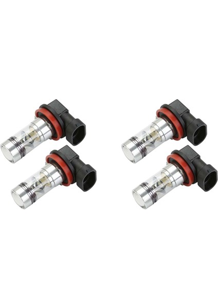 4x H8 H11 H16 6000K Beyaz 100W Yüksek Güçlü LED Sis Fark Sürüş Ampulü Drl (Yurt Dışından)