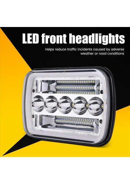 5X7INCH 7X6INCH LED Far Far Hi-Lo Işın Halo Drl Jeep Cherokee Xj Wrangler Yj (Yurt Dışından) indirimleri