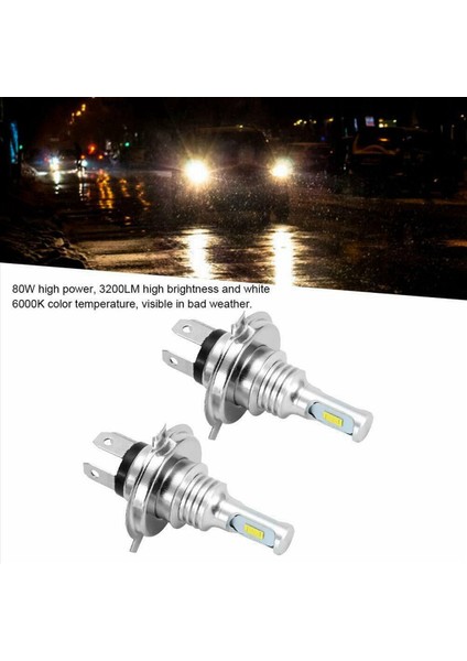 8x H4 9003 Hb2 6000K Süper Beyaz Csp LED Farlar Sili (Yurt Dışından) fırsatları