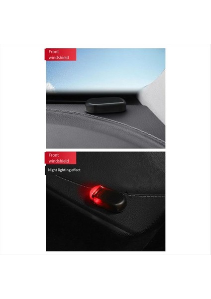 Çok Işlevli Araba Güneş Enerjisi Önleyici Işık Analog Uyarı Yanıp Sönen Işık Alarmı LED Araba Sensörü Işıkları Kırmızı Işık (Yurt Dışından) fiyatları