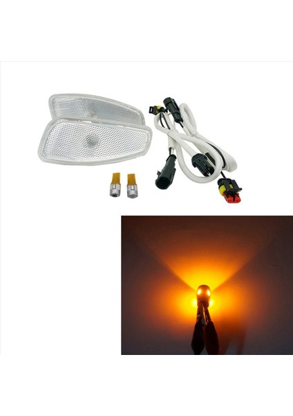 2x Araba Yan Yansıma Uyarısı Dönüş Sinyali Işık Lambası Ön Turn Sinyalleri Jeep Renegade 2014-2017 Beyaz Için Işık (Yurt Dışından) modelleri