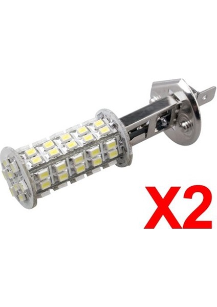 2x H1 Ampul Lambası Smd 68 LED Beyaz 5500K Araba (Yurt Dışından)