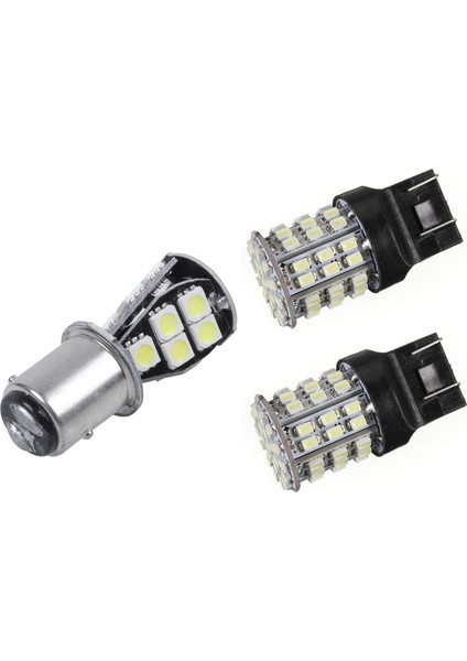 1157 P21W BAY15D 5050 18 Smd LED Kuyruk Freni Durdurma Ampul Beyaz 2x T20 7440 7443 64 Smd Beyaz 6000K Lamp 12V (Yurt Dışından)