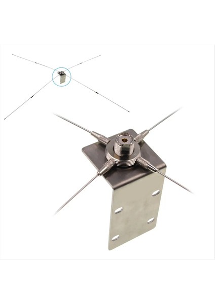 Uhfj Anten Braketi 10-1300MHZ Ground Araba Mobil Radyo SO239-SO239 Anten RE05 Güçlendirme Anteni (Yurt Dışından)