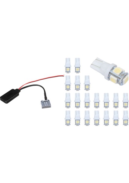 1 Pcs Araba Kablosuz Bluetooth 4 0 Modül Müzik Adaptörü ve 1 Set Süper Beyaz T10 5-Smd 5050 LED Ampuller (Yurt Dışından)