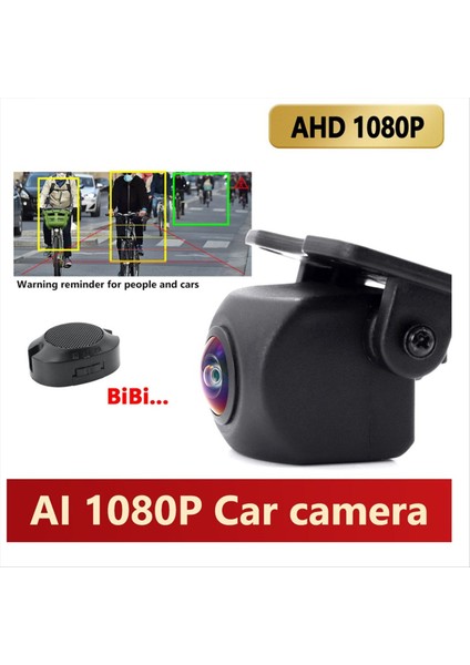 Ahd 1080P-25 Derece Gerçek Arka Bakış Kamera Araba Yedekleme Aı Ters Kamera Balıkları Gece Görme Park Yardım Kamerası (Yurt Dışından) fiyatları