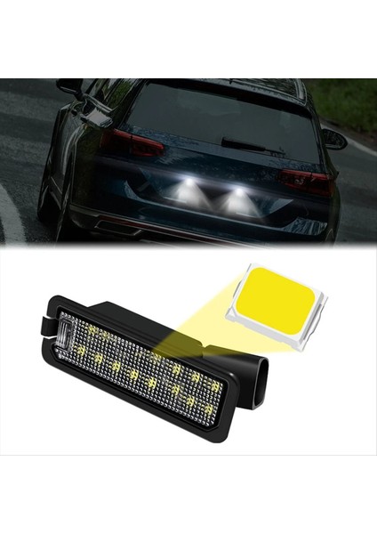 2pcs Araba LED Arka Plaka Numarası Hafif Lamba Kanbus Için Volkswagen Polo 6n2 9n 6r 6c Passat B6 B7 (Yurt Dışından) modelleri
