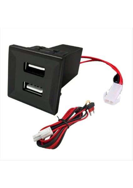 Vw T5 Transporter 2003-2009 Için Asr Dash Boş Anahtar Için Otomobil Çift USB Şarj Cihazı Adaptörü Soket Telefon Şarj Cihazı (Yurt Dışından)