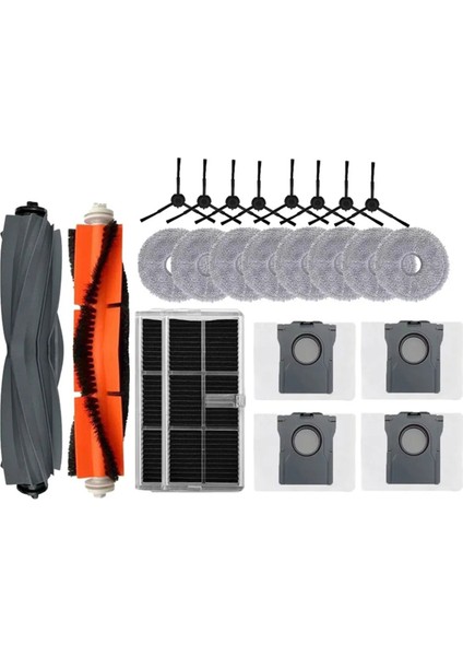 Dreame L30 Ultra Aksesuarları Mop Pedi Toz Torbası Kauçuk Ana Yan Fırça Hepa Filtre Robot Süpürge Parçaları (Yurt Dışından)