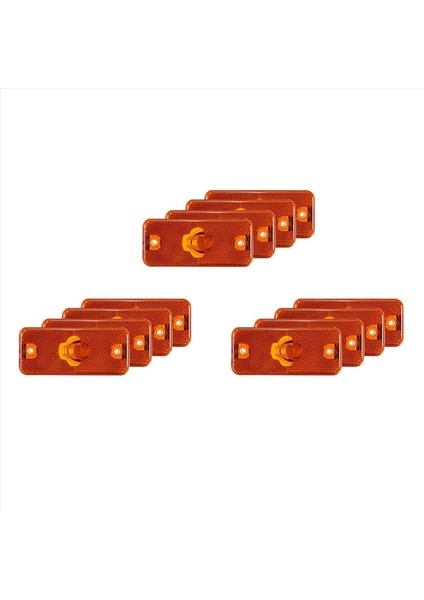 12PCS Araba Tarafı Işık Dönüş Sinyali Göstergesi Iveco Günlük 2006 2007 2008 2009 2011 2011 (Yurt Dışından)
