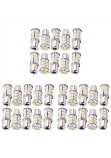 30X Sıcak Beyaz 27 Smd LED 1156 1141 1003 Rv Camper Römork Iç Ampuller (Yurt Dışından)