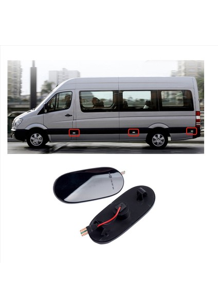 Mercedes-Benz Sprinter Için 12X LED Dinamik Yan Işaretçi Dönüş Sinyal Işıkları Gösterge Lambası W906 2006-2018 (Yurt Dışından) indirimleri