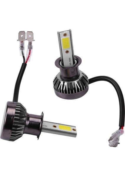 4pcs Mini 1400W LED Far Ampulü Dönüştürme Kiti Sis Sürüş Drl 6000K Beyaz-Plug ve Play 2 Pcs H3 &amp 2pcs H7 (Yurt Dışından) modelleri