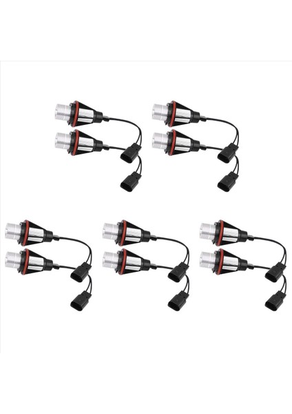 8000K Amber LED Melek Göz Işaretçisi Halo Ampul Lambaları Bmw E39 E53 E60 E63 E64 E66 E87 5 6 7 X3 X5 [10 Pc Paketi] (Yurt Dışından) fiyatları