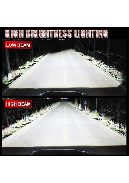 1paır H4 LED Ampul 360 4 Taraflı 1 1 H4 Hi-Low Beam 6000K Araç Aksesuarları Için Fiş ve Oynat (Yurt Dışından) modelleri
