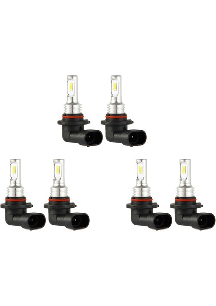 6x 9005 Hb3 LED Far Ampulleri Kiti Yüksek Işın 35W 4000LM 6000K Beyaz Yüksek Güç (Yurt Dışından)