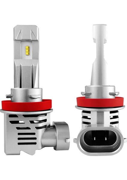 H11 H8 H9 H16 LED Far Ampulleri Set Başına 12000LM Set 6500K Soğuk Beyaz Kablosuz Far LED Ampul 2 (Yurt Dışından)