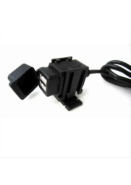 Telefon Gps Için 150 cm Kablolu Motosiklet Çift USB Şarj Cihazı Soketi Güç Adaptörü Satnav Ab Fiş (Yurt Dışından) fiyatları