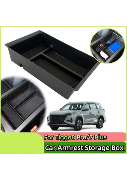 Chery Tiggo8 Pro/7 Plus Araç Arap Dönemi Saklama Kutusu Merkezi Konsol Depolama Tepsisi Araç Merkezi Konsolu Organizatör Aksesuarları (Yurt Dışından) fırsatları