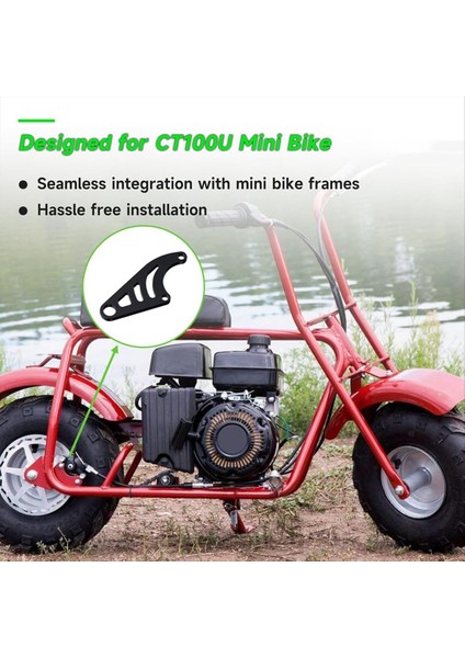 Coleman Için Mini Bisiklet Hidrolik Fren Braket Kiti CT100U 98CC 3 0hp Minibike Powersport Arka Fren Kaliper Montaj Parçaları (Yurt Dışından) fiyatları