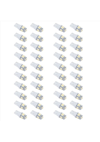 40PCS Süper Beyaz T10 5-Smd 5050 LED Ampuller W5W 2825 158 192 168 194 (Yurt Dışından) indirimleri