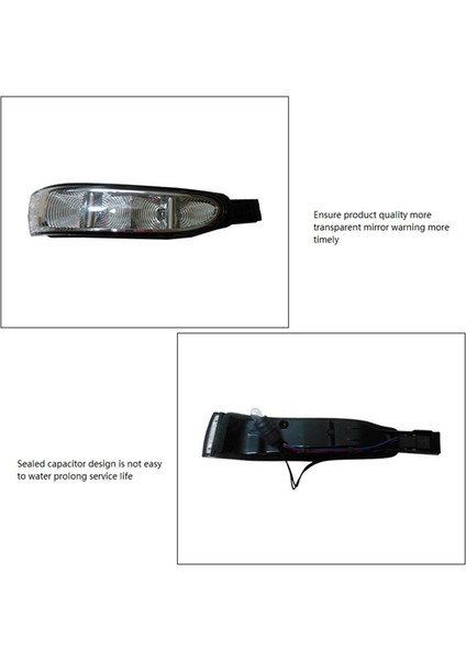 Mercedes-Benz Için Ayna Işığı W164 ML350 ML500 GL300 GL450 GL450 Dik Görünümü Ayna Floresan Işık Sol (Yurt Dışından) modelleri