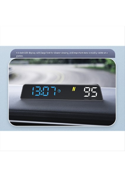 H500G Gps Hud Hak Up Display Hud Akıllı Dijital Alarm Hatırlatma Ölçer Fişi ve Araba ile Duruş Başlat (Yurt Dışından) fiyatları