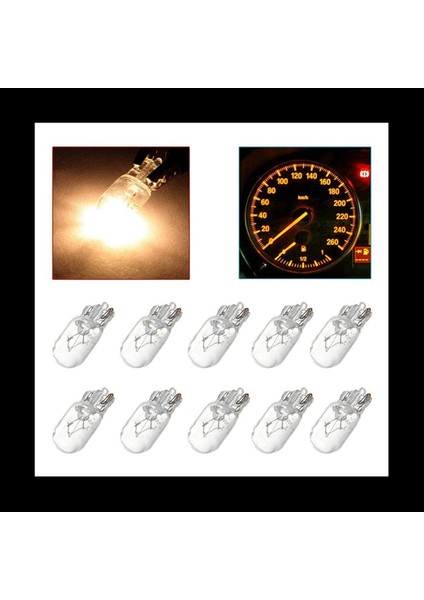 Araba T10 12V 5W 168 194 W5W Halojen Ampul Gösterim Kümesi Gösterge Gösterge Çizgi Lambası Okuma Işıkları 30 Paket Sıcak Beyaz (Yurt Dışından) fırsatları