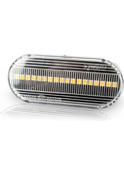 Vw Passat Golf Polo Ford 12V LED Akış Yan Işığı Için Fender Side Turn Sinyal 14805294 4M5A13K309AA Beyaz Kabuk (Yurt Dışından)