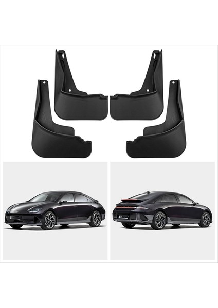 4pcs Için Hyundai Ioniq 6 Splash Guard Mudguards Çamurlar Çamur Koruma Ön Arka Araç Aksesuarları 2022 2023 2024 2025 (Yurt Dışından) fırsatları