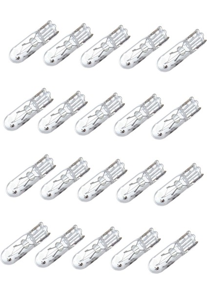 20PCS T5 17 86 206 286 Halojen Ampul Araç Gösterge Paneli Lamba Otomatik Gösterge Tablosu Lambası 1 2W 12V Işık Kaynak Sıcak Beyaz (Yurt Dışından)