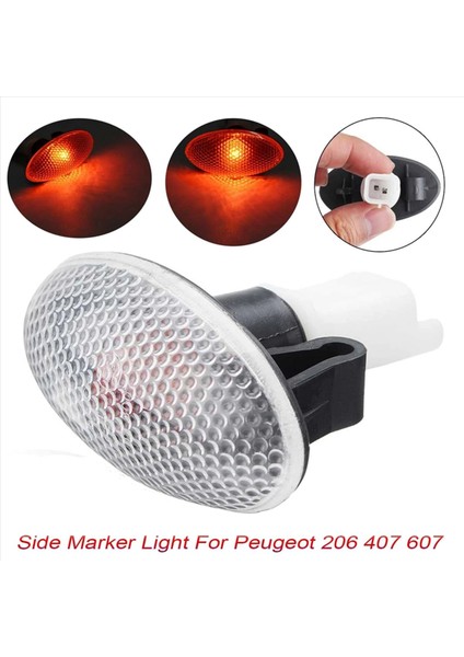 Peugeot Için 3x 206 407 607 Sinyal Yan Işaretleyici Işık Tekrarlayıcı Lamba Göstergesi 632574 (Yurt Dışından) indirimleri