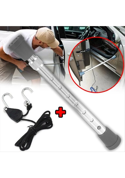 Araba Pervane Motor Kapağı Standı Teleskopik Halat Kiti Tutucu Sütun Otomobil Kaput Pervane Prop Onarım Araçları Aksesuar Kaput (Yurt Dışından) fiyatları