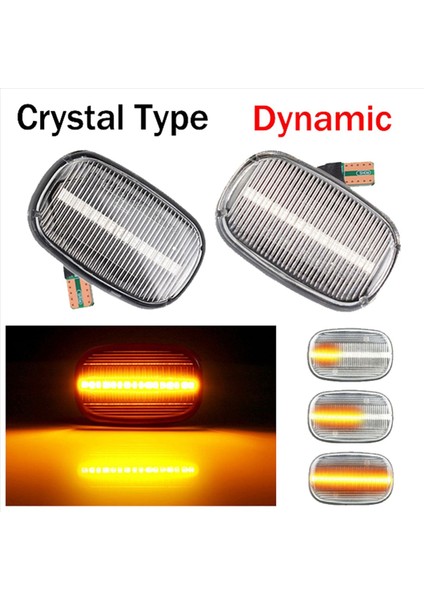 4x Araç Dinamik LED Yan Işaretçi Işık Turn Sinyal Toyota Corolla Celica T19 T20 23 Rav4 Avensis Starlet Prius (Yurt Dışından) modelleri
