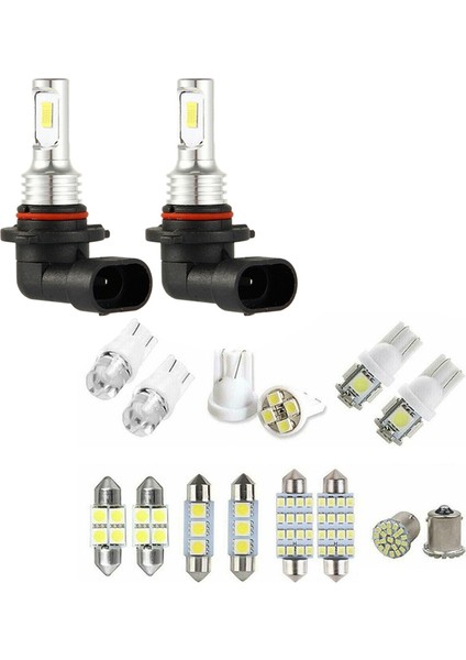 9005 Hb3 LED Far Ampulleri Kiti Yüksek Işın 35W 4000LM 6000K Hafif Kubbe Lambası Içinde 14 Çeşitli LED Araç ile (Yurt Dışından)