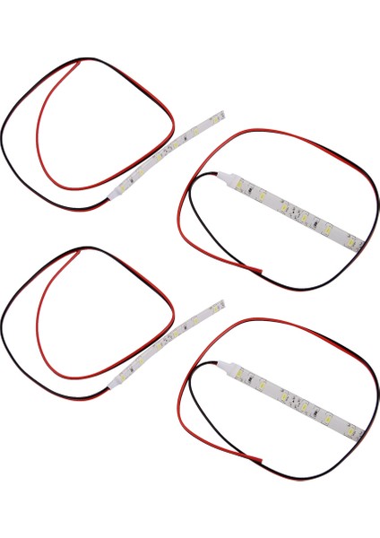 4pcs 10CM 12V Beyaz 6 LED 5630 Smd Şerit Işıkları Araba Tekne Motorlu Van Su Geçirmez (Yurt Dışından)