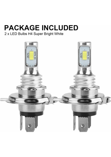 4x H4 9003 Hb2 6000K Süper Beyaz Csp LED Far Ampul Kiti Yüksek Düşük Işın Kanbusu (Yurt Dışından) indirimleri