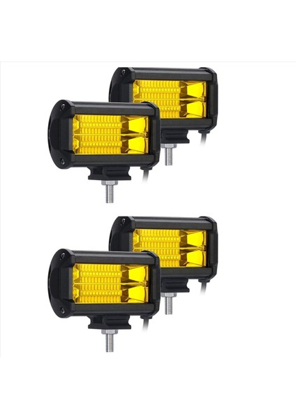 4x 5 Inç 72W LED Iş Lambaları Su Geçirmez Yol Kapsül Sis Işıkları Kamyonlar Için Sarı Lambalar (Yurt Dışından) indirimleri