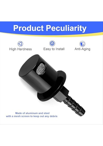 Yakıt Deposu Havalandırma Valfı Harici Uzaktan Nefes Valf Valfı Otomotiv Off-Roads Atv Utv 5/16 Hortum Barb Bağlantı (Yurt Dışından) modelleri