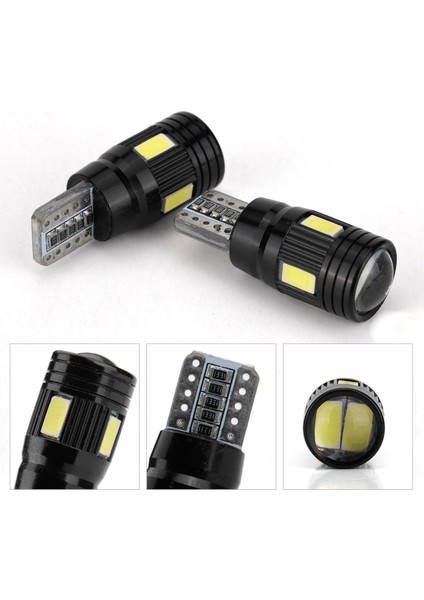 4pcs Araba Canbus T10 LED Işık 5730 6smd Hata 12V Puslar W5W 168 194 Lens 6000K (Yurt Dışından) fiyatları