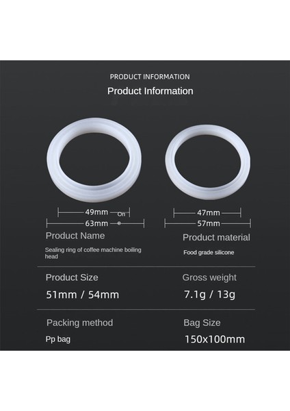 Delonghi EC680/685/785/885/850/860 Için Kahve Makinesi Silikon Demleme Kafa Contası Conta Halkası Kahve Makinesi Makine Parçaları (Yurt Dışından) fiyatları