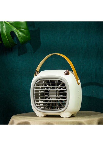Soğutma Klima Masaüstü USB Mini Taşınabilir Yatakhane Sessiz Ofis Şarj Soğutma Su Püskürtme Fanı Beyaz (Yurt Dışından) fırsatları