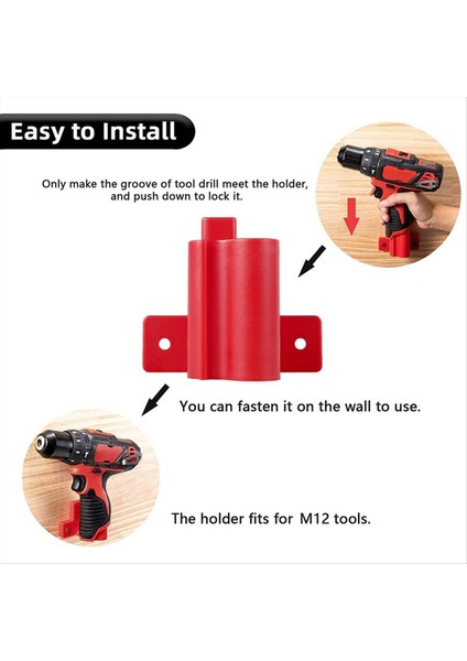 4 Pc Araçları Güç Pil Montajları Milwaukee Için Depolama M12 12V Tutucu Matkap Araçları Tutucu Duvar Montajı Depolama Braket Taban (Yurt Dışından) indirimleri
