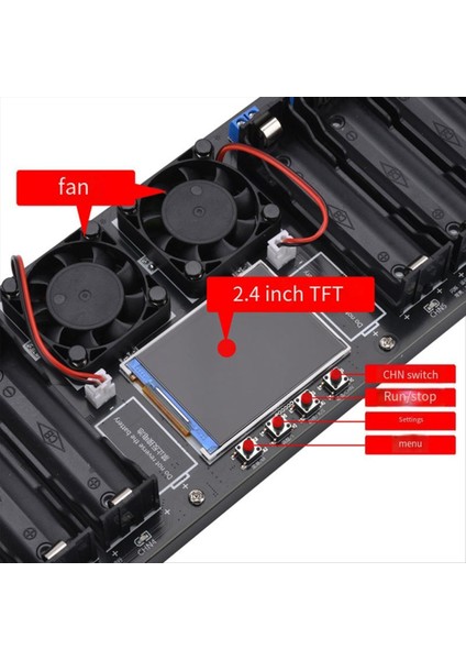 8 Kanal 18650 Lityum Pil Kapasite Test Cihazı Modülü Mah Mwh Kapasite Bölümü Iç Direnç Ölçüm Modülü (Yurt Dışından) modelleri