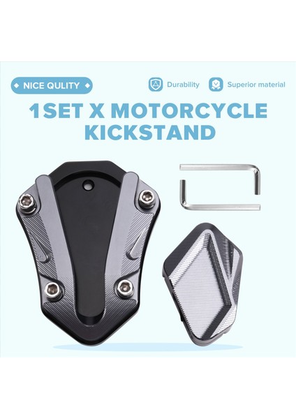 Motosiklet Kickstand Pedal Yan Stand Ayak Desteği Uzantı Zontes 368G Için Ped (Yurt Dışından) fırsatları