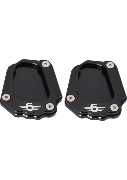 2x Motosiklet Kickstand Pad Yan Stand K1600GT K1600GTL 2017-2019 (Siyah) (Yurt Dışından)